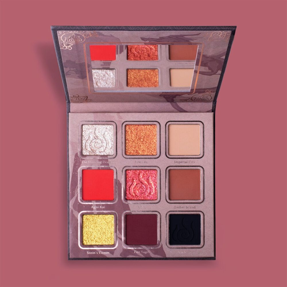 Lethal Cosmetics - Avatar the Last Airbender Fire Eyeshadow palette - Multicolours